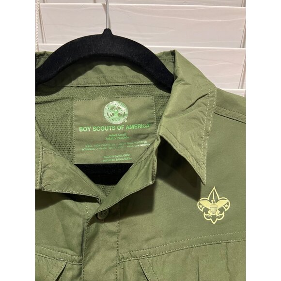 Boy Scouta of America Adventure Short Sleeve Button Up Shirt - Size S - Picture 2 of 4